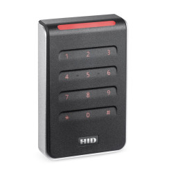 HID Signo 40 Keypad Reader with Pigtail Connection 40KNKS-00-000000 Front view of HID Signo 40 Keypad Reader